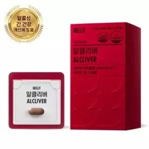 웰릿 알클리버 알콜성 간건강 개선 새싹보리추출물 14정 1box