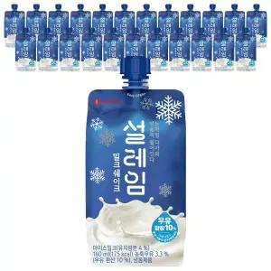[슈팅냉동] 롯데웰푸드 설레임 밀크 160ml, 24개
