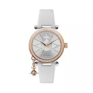 비비안웨스트우드 VV006RSWH 오브 여성 가죽 쿼츠 32mm