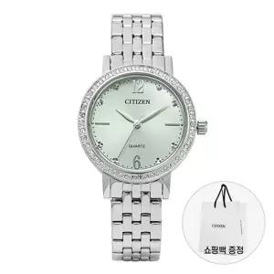시티즌 여성 메탈 손목 시계 쿼츠 EL3100-55X