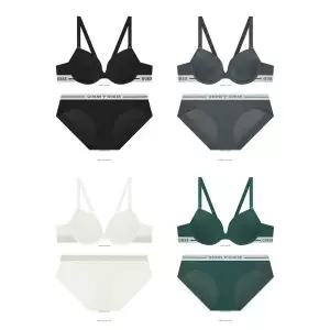 [게스언더웨어](신세계 사우스시티)에센셜 아웃밴드 와이어브라/햄팬티세트 4종택1OWBR791