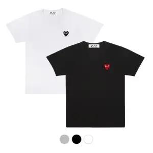 꼼데가르송 25SS 반팔티 원포인트 하트 남성 여성 AX-T108-051-1 AX-T064-051-1