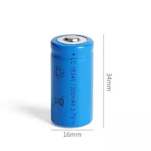 리튬 충전식 배터리 레이저 펜 LED 손전등 헤드램프 CR123A LC16340 3.7V