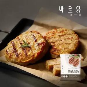 바르닭 직화그릴 닭가슴살 스테이크 숯불갈비맛 4팩