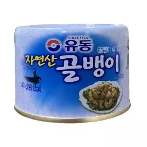 유동 자연산 골뱅이 140g x 48개 캔 통조림