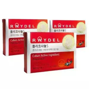 레이델 폴리코사놀5 200mg x 30정, 3박스 3개월분