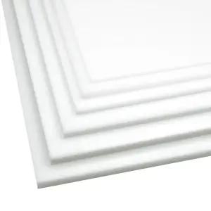 보콜론 고밀도 폴리에틸렌 시트 DIY 중장비 산업용 HDPE 플라스틱 보드 두께 1 /4 크기 6 x 흰색