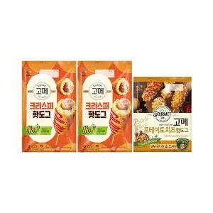 CJ 고메핫도그혼합8 (크리스피핫도그, 5입,2개+포테이토치즈,4입,1개) (총 14개)