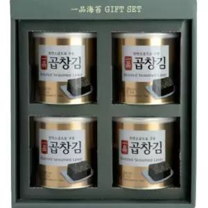 일품 곱창김 30g 4캔 명절 추석 설 바삭한 무조미 김선물세트