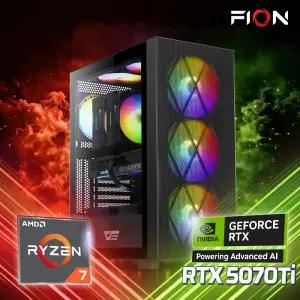 파이온PC 라이젠7 7800X3D RTX5070Ti 16G SSD 1T 조립PC 게이밍 컴퓨터 AMD 데스크탑 본체