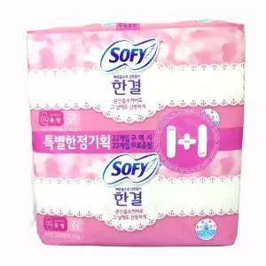 생리대 소피 단품 한결 중형 22개+22개 /44개