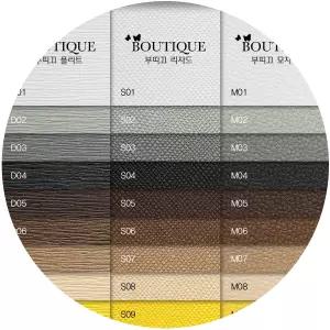 부띠끄 컬러엠보스지 110gsm - 109x78cm - 20 매 (플리트D/리쟈드S/모자이크M-패브릭/가죽패턴) + DS