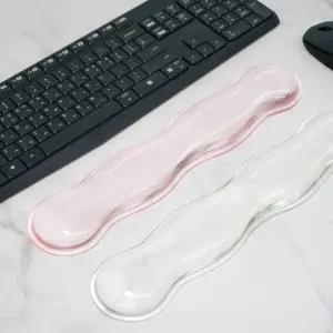 투명 물방울 물결 실리콘 손목보호 키보드 손목 받침대