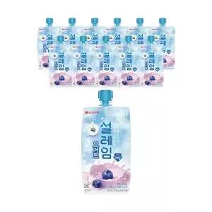 [슈팅냉동] 롯데웰푸드 설레임 요거트 저당 160ml, 12개