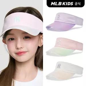 [MLB키즈 공식]26SS 여아 쿨필드 레인보우 리본 썬캡 (3color) 7FSC44063
