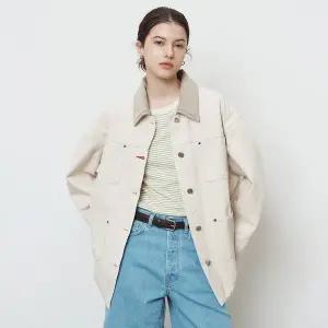 [르몽생미셸](강남점)Overfit Color Cotton Work Jacket _Ivory_LSTD0JK03W