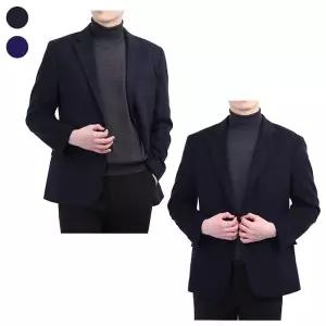 남자 겨울 품위있는 중년복 캐주얼 울 콤비 자켓 LV-L-CO-11