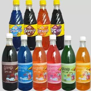 7 아담스  슬러시 시럽 원액 1kg/파파야 콜라 망고 청포도 오렌지 포도 딸기 파인애플 복숭아