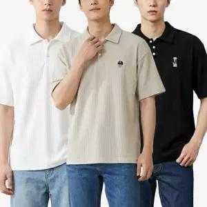 [아이에스이랩]남자 니트 카라티 반팔 PK 티셔츠 I2TS087