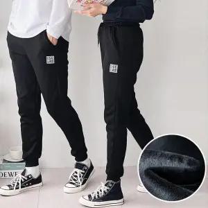 [아이에스이랩]기모 트레이닝 바지 남녀공용 겨울 조거 팬츠 I4PM089