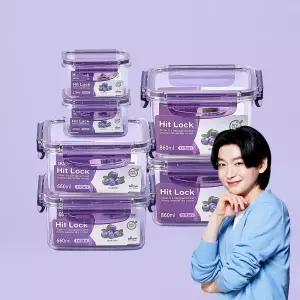 에코센스 히트락 올트라이탄 밀폐용기 반찬통 6종 A세트 정사각형