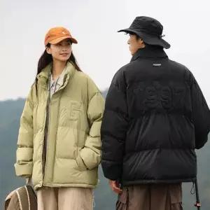 [아이에스이랩]겨울 오버핏 하이넥 1997 커플 숏 패딩 점퍼 I4JK066Q