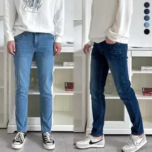 [아이에스이랩]남자 사계절 빅사이즈 일자핏 스판 청바지 I5PC054