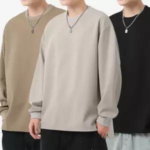 [아이에스이랩]베이직 루즈핏 피그먼트 맨투맨 데일리룩 I3TS029