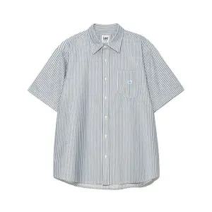 [LEE] 로코 포켓 옥스포드 반팔 셔츠 블루 LE2602SS01 BL