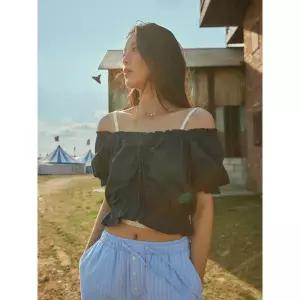 [후아유](센텀시티점)Dobby Shiring Blouse / WHBLG2521F