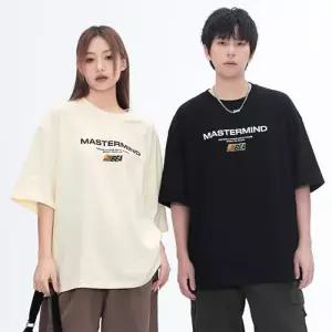 [아이에스이랩]오버핏 MIND 레터링 면 반팔티 티셔츠 I2TS058
