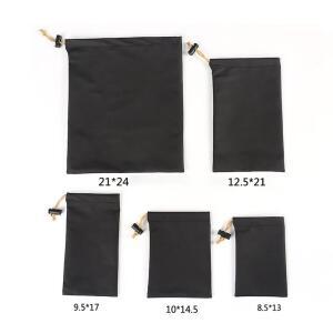 랩탑파우치 2PC 가죽 헤드폰 DRAWSTRING 가방 헤드셋 수납장 데이터 이어폰 방수 케이블 파우치 스트링