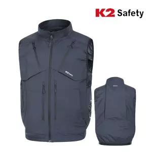 K2 Safety 에어윈드 베스트(24V) 고풍속 팬조끼 여름 작업용