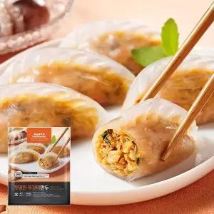 [한만두식품]한만두 투명한 쭈꾸미잎새만두 1kg + 1kg