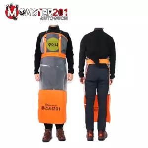 몬스터201 다용도 와이어 앞치마 M06 ( 신형 주황 ) 상체 매쉬 하체 방수 예초 작업