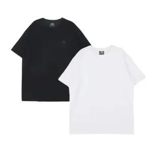 뉴발란스 UNI FROZEN 냉감 레이어드 반팔티 흰+검 2개 한세트 NBNEFCO203-99