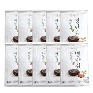 (벌크)명란 뿌린 하동녹차 명란 전장김 30g 10봉 김 명란김 성경녹차김