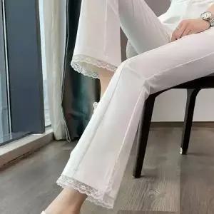 팬츠 여사친 정장 슬림핏 레이스 트임 부츠컷 9부 KS1