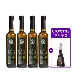 라치나타 엑스트라버진 유기농 올리브오일500mlx4병+무화과발사믹1병