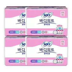 쏘피 바디피트 볼록맞춤 대형 16개입 4개