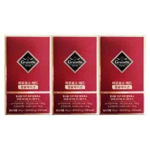 그레인온 파로효소 레드 캡슐레이션 3g x 30포 3개 / JJ몰
