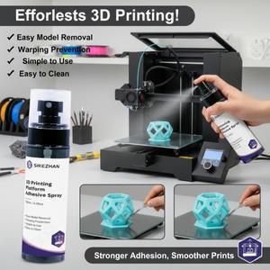 120ml 3D 프린터 접착제 스프레이 액체 접착제 핫베드 빌드 플레이트용 PLA ABS PETG TPU용 쉽게 청소 가능