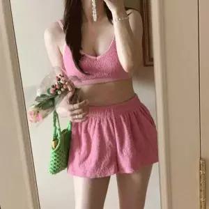 [골드스마일](3pcs)팜비치 테리 수영복