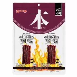 머거본 롱스틱 직화 육포 90g x 2개입