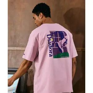 디아도라 diadora 테니스 코트 반팔 티셔츠 VIOLET D6223LRS19VOL 418422