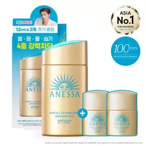 아시아No.1선크림 아넷사 퍼펙트 UV 선스크린 스킨케어 밀크 60ML 기획세트
