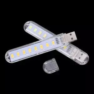 미니 휴대용 USB LED 책 빛 DC5V 울트라 밝은 램프 8leds 조명 PC 노트북