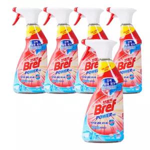 브레프 파워 욕실용 시트러스향 본품 500ml 5개