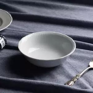 체스키포슬란 프라하화이트 깊은 찬기 14cm K073