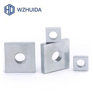 WZHUIDA M25 M3 탄소강 아연 도금 얇은 사각 블록 프루사 DIN562 호환